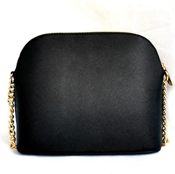 Bolso de piel sintética de ratán para chicas, bolsa femenina de famosa, Bolso pequeño con armazón,: Black