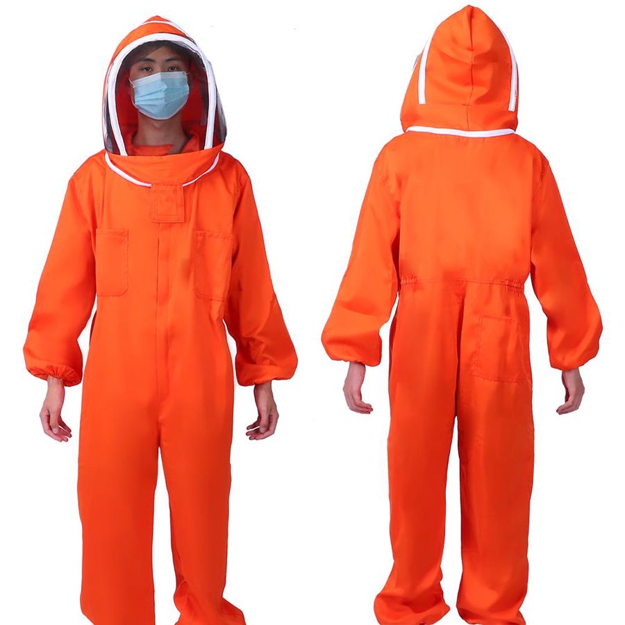 Apiculteur Orange une pièce costume d'abeille apiculture vêtements de protection équipement apicole
