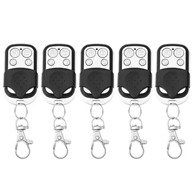 5/10PCS Universal 4 Buttons Garage Door Opener Remote Control 433MHZ Clone Fixed Learning Rolling Code Duplicator Garage: Yellow