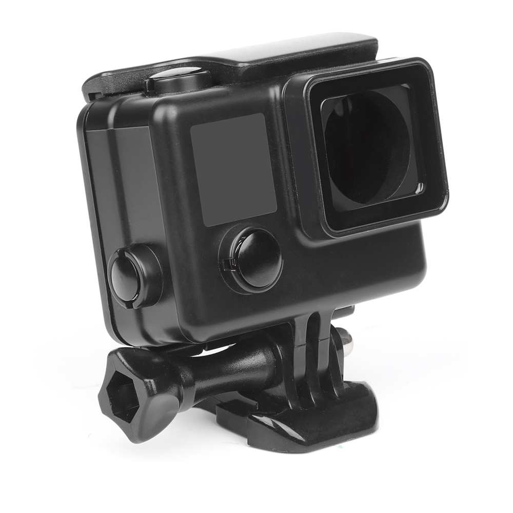 Lanbeika para gopro hero 4 3 + câmera cor preta habitação à prova d40 água 40m mergulho subaquático caixa capa para gopro hero4 hero3 +