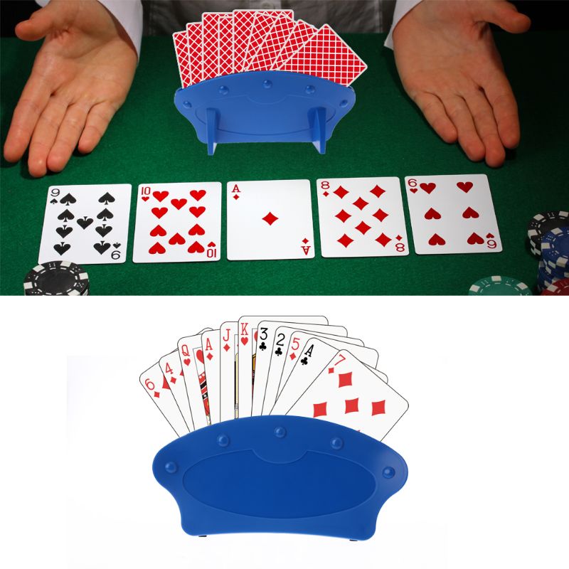 Spillkortsholdere poker stativ lat lat poker basespill organiserer hender for enkel lek jul bursdagsfest leker