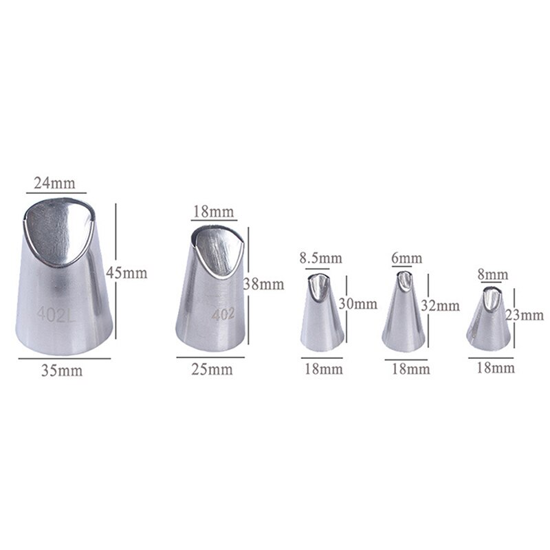 Juego de boquillas de crisantemo para glaseado, boquillas de pastelería, herramienta para tartas de cocina, utensilios de cocina, accesorios para pasteles, 5 uds.