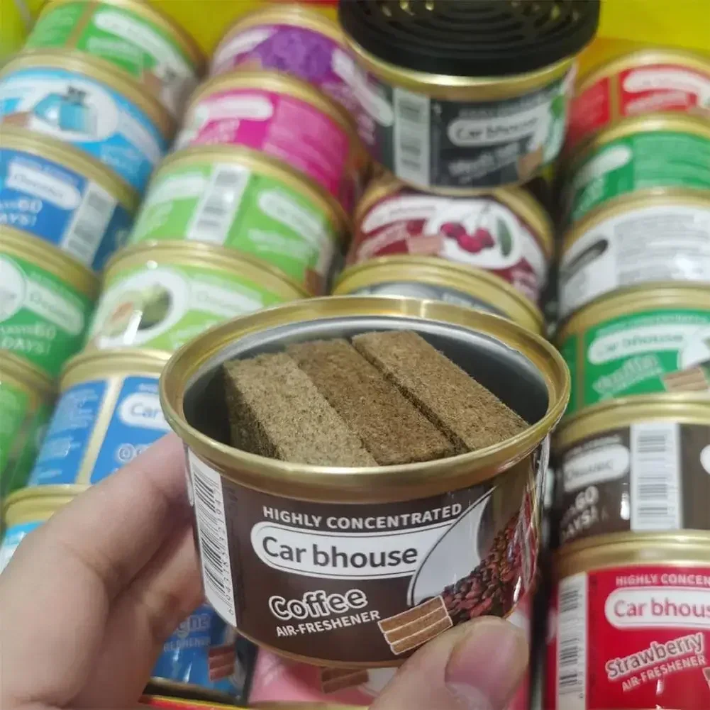 Auto Aroma Auto Lufterfrischer Parfüm Konserven Holz Blöcke Kaffee Geschmack Langlebige Auto Aromatherapie Auto Deodorant Liefert