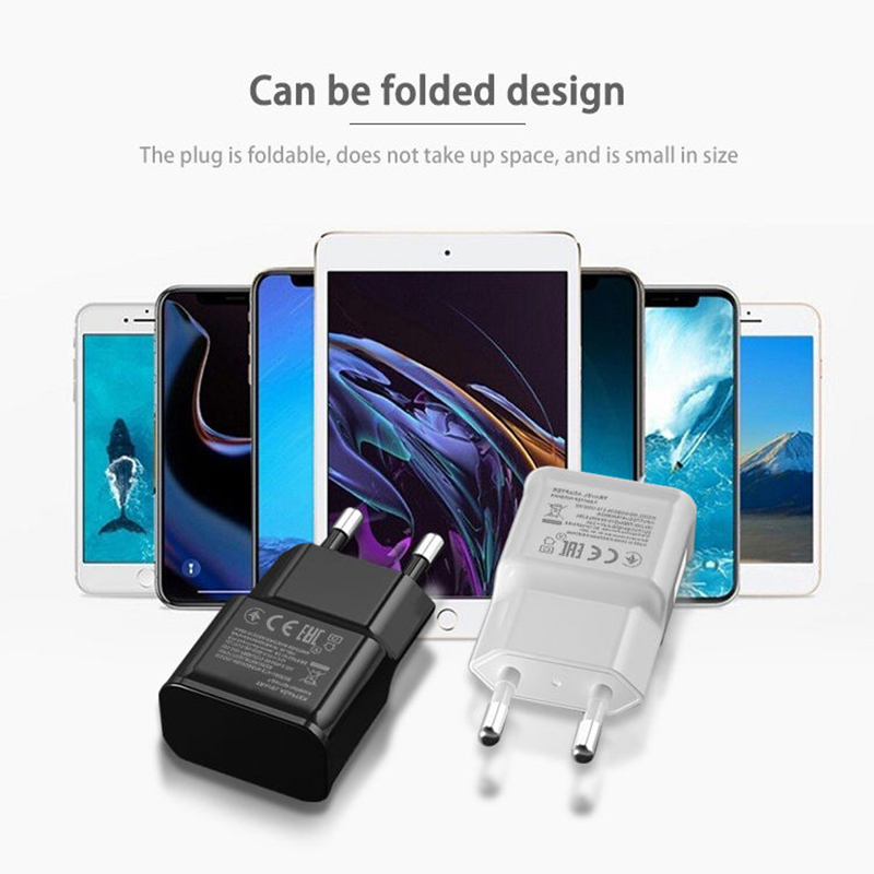 20 Teile/los 2in1 USB Ladegerät Adapter mit Typ C Usb Kabel Für Samsung S8 S9 S10 9V 1,67 A adaptive Schnelle Lade USB Ladegerät