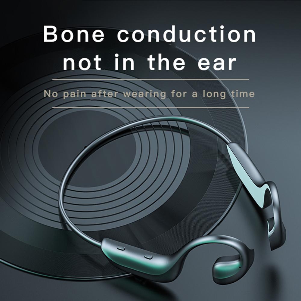 Open Ear Bluetooth Earphone Bone Conduction Wireless Headphones Lightweight for Sports Driving Gym