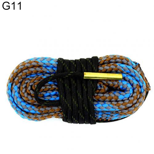 Calibre de serpent de bande de nettoyage de corde d'alésage pour le nettoyeur de baril de pistolets de fusil 22 Cal.223 Cal.38 Cal & 5.56mm,7.62mm, Kit de nettoyage 12GA: G11
