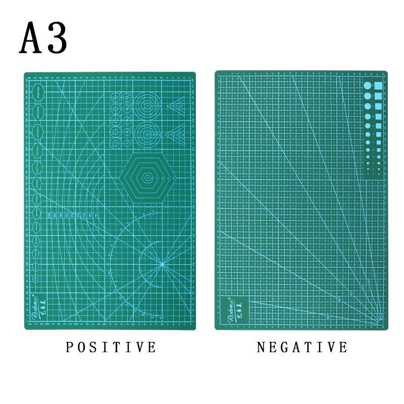 PVC A3/A4 3mm Cutting Mat Board Patchwork Flexible Multipurpose Self Healing Cutting Mats For Quilting Double-Sided Durable