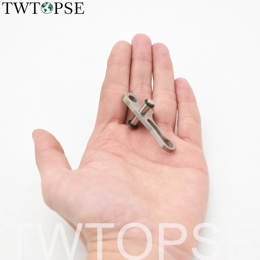 TWTOPSE 6,2g titanio sillín de la bicicleta abrazadera gancho palanca para Brompton plegable bicicleta asiento Post liberación rápida abrazadera parte accesorio