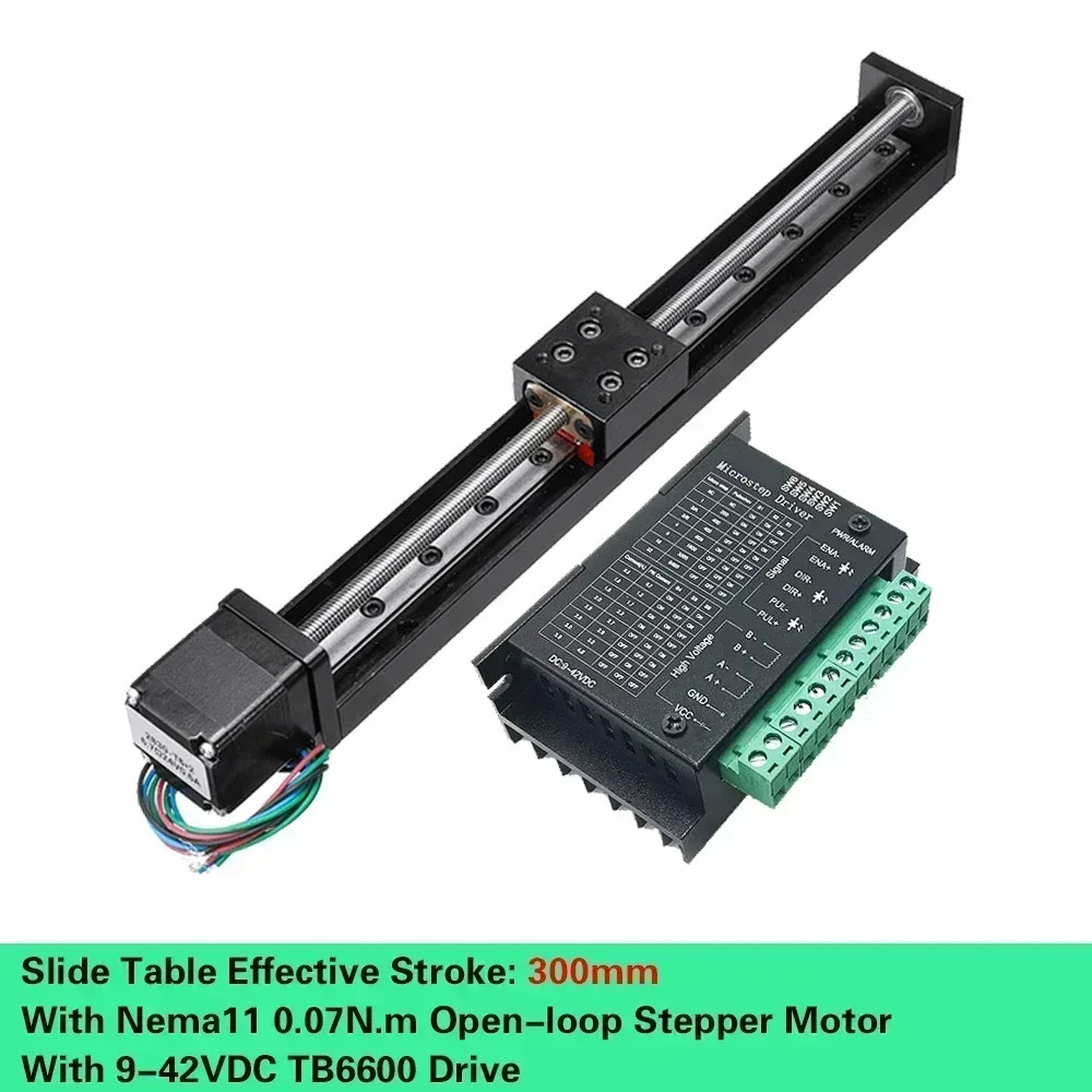 XYZ Axis Motorized Slide Table T-type Linear Guide Rail Stage CNC Mini Sliding Table Motor Drive Kit Electric Linear locking: PURPLE