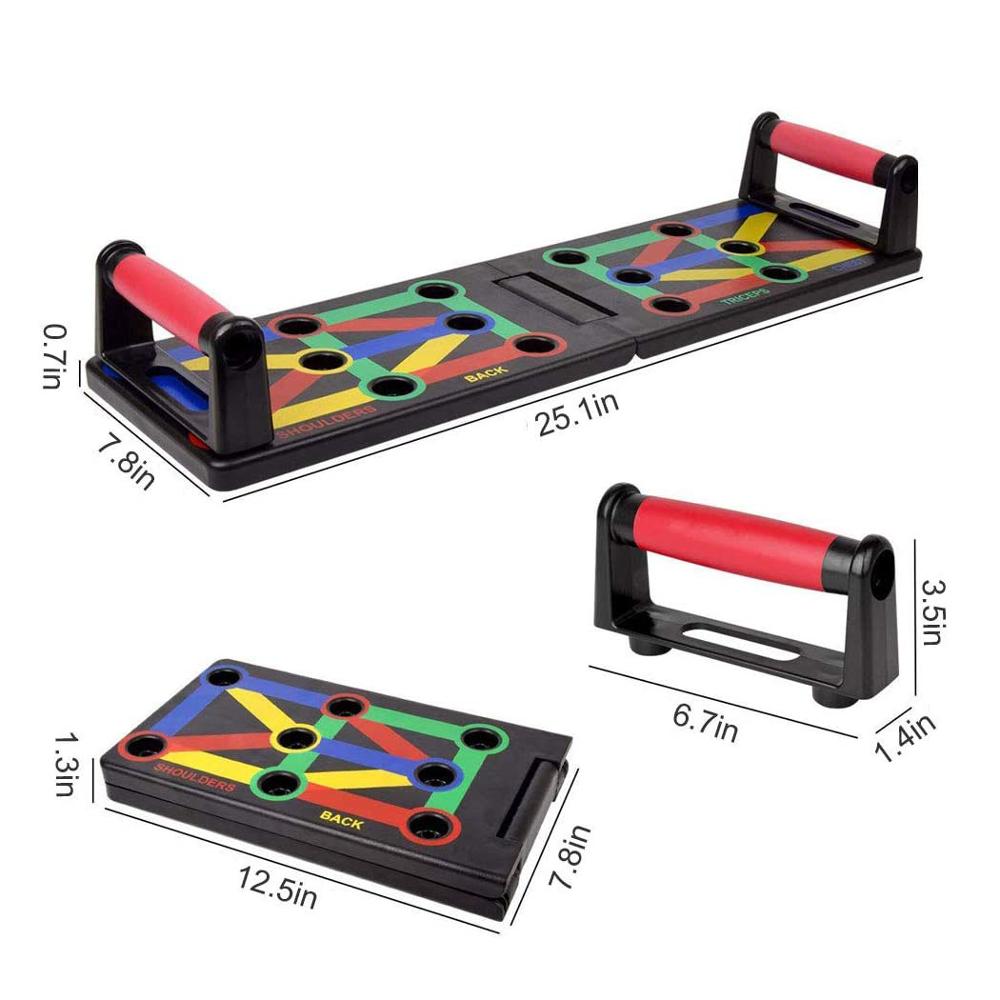 Push Up Board Body Building Fitness Exercise Tool Foldable Gym Training Workout Chest Muscle Push-Up Training Bracket