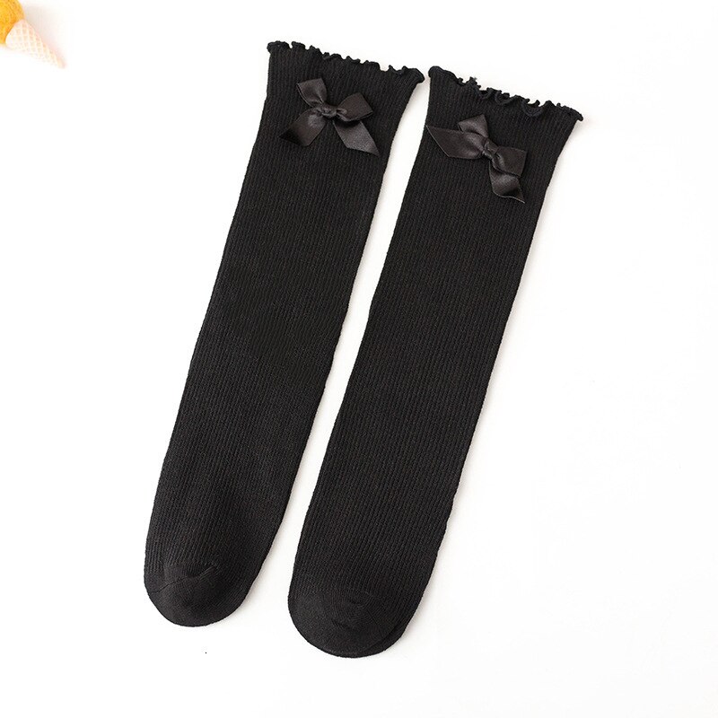 Xia Shuang Needle Bow Lace Cotton In Canister Girl Baby Baby Socks Relent Children Heap Socks