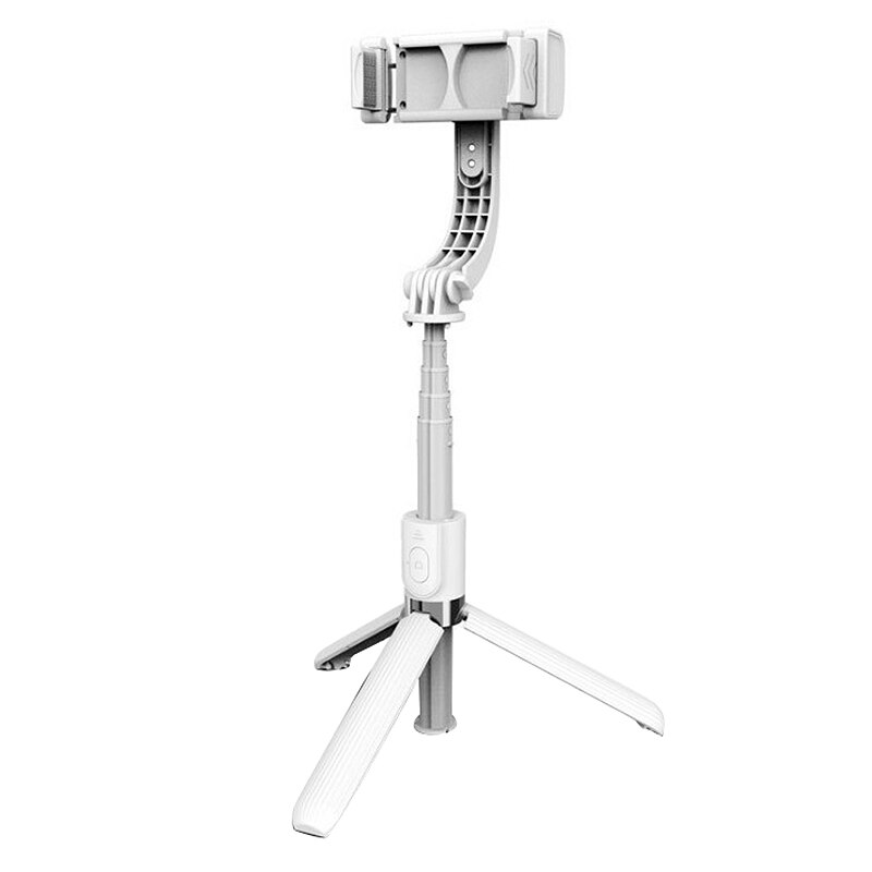 Mobiltelefon Bluetooth Selfiestang En-Akset Anti-Shake Stativ Stabilisator til Android/iOS