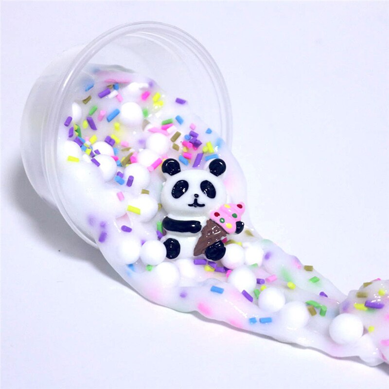 60ml panda Perline melma Argilla Fanghi Alleviare Lo fatica Plasticin Giocattolo per Bambini di Età Giocattoli melma nube cinetico sabbia melme da slimers A40