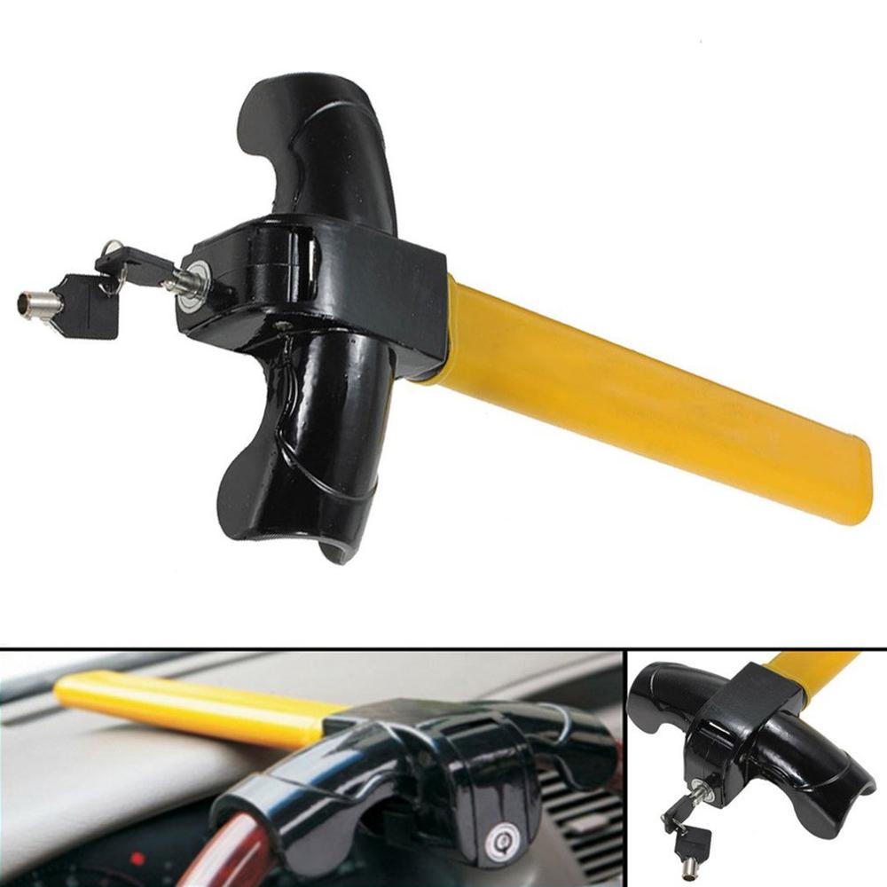 Universal Heavy Duty Anti-theft Steering Wheel Lock Car/Van Security Rotary Steering Wheel Lock Enhance Car Security