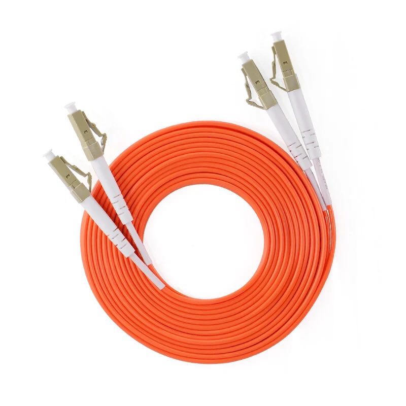 1 paire LC/UPC-LC/UPC câble de raccordement de cordon de raccordement à fibers optiques, duplex multimode 62.5/125, 10M/15M/20M/30M/35M/50M