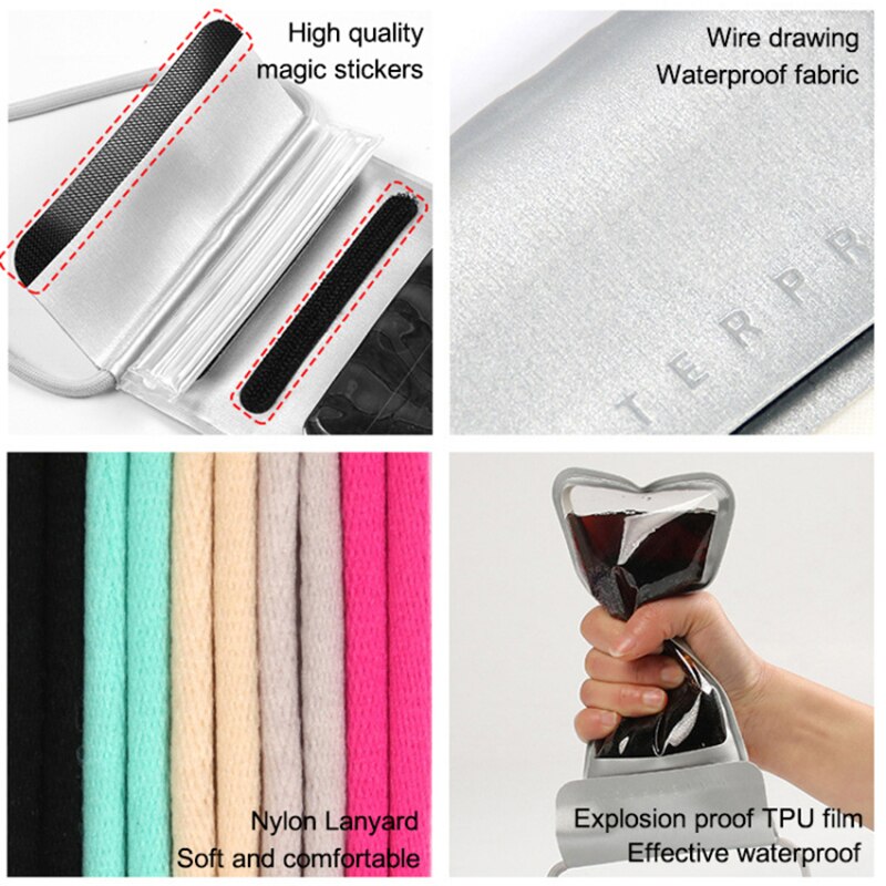 Real Waterdichte Tas Voor Iphone 11 Pro Max Xs X Xr 7 8 6 Plus Se Unde Water Proof telefoon Geval Voor Samsung S20 A71 A51 Cover