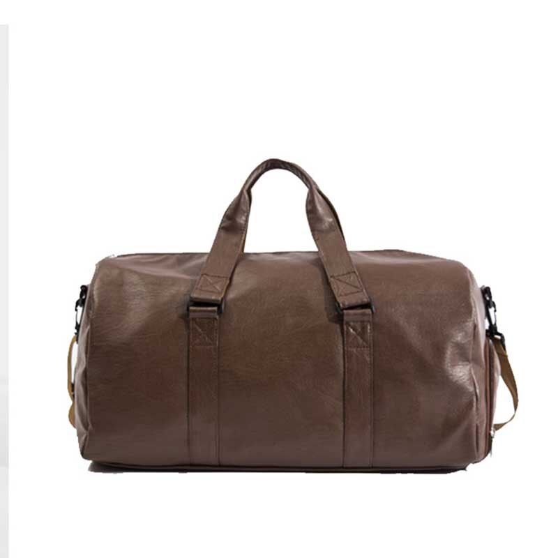 Men Travel Bag Large Duffle Independent Shoes Storage Big Fitness PU Leather Women Handbag Bags Luggage Shoulder Bag