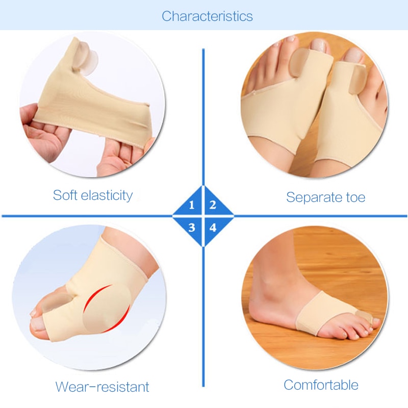 1 paar Hallux Valgus Hosenträger groß Zehe Orthopädische Korrektur Socken Zehen Separator Fußpflege Schmerzen Schützen Entlasten Knochen Daumen Hülse