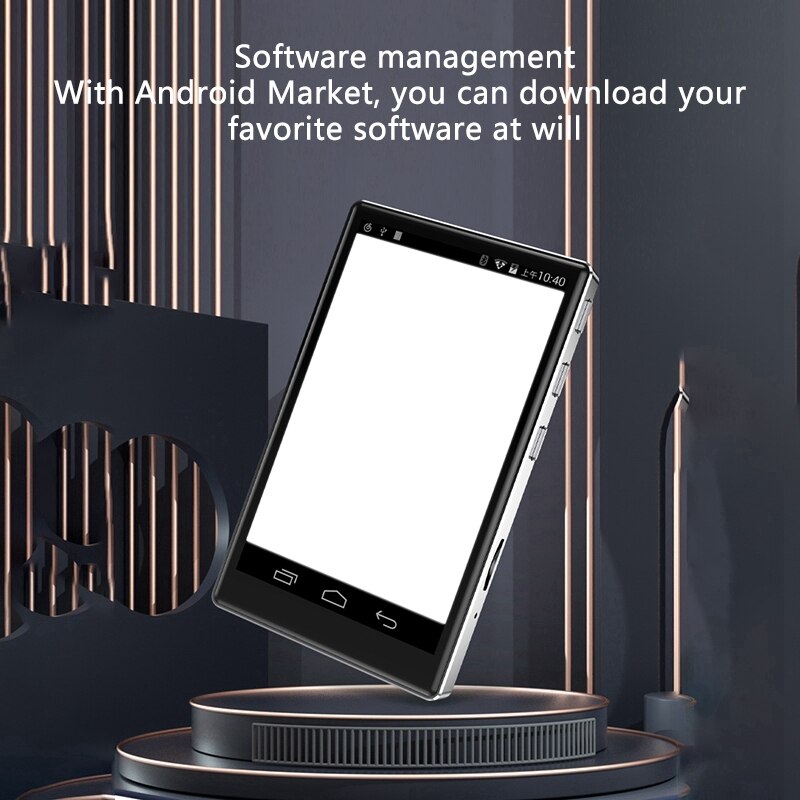Reproductor MP4 HD con pantalla completa de 4 pulgadas, WiFi, Android 6,0, MP3/4, 1 + 8GB, Bluetooth 5,0, contacto, música, Radio FM