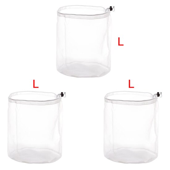 Juego de 3 bolsas de malla para lavar ropa de viaje, bolsa de lavandería con cordón para ropa, calcetines y ropa: C