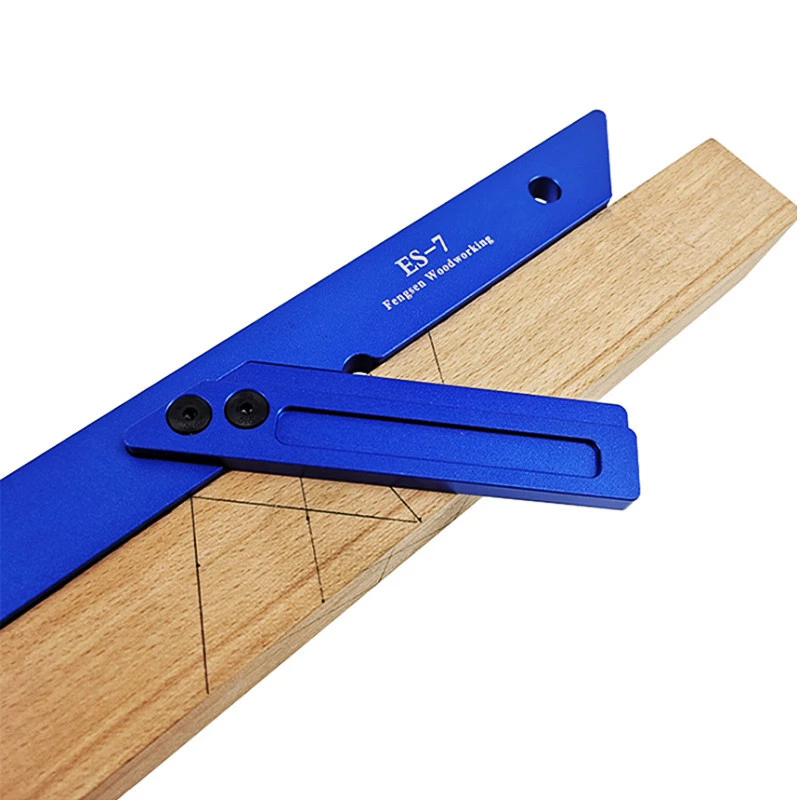 Aluminium 45 Graden Hoek Planning Lijn Gauge Hoek Lijn Schrijvende Heerser Houtbewerking Scriber Markering Gereedschap