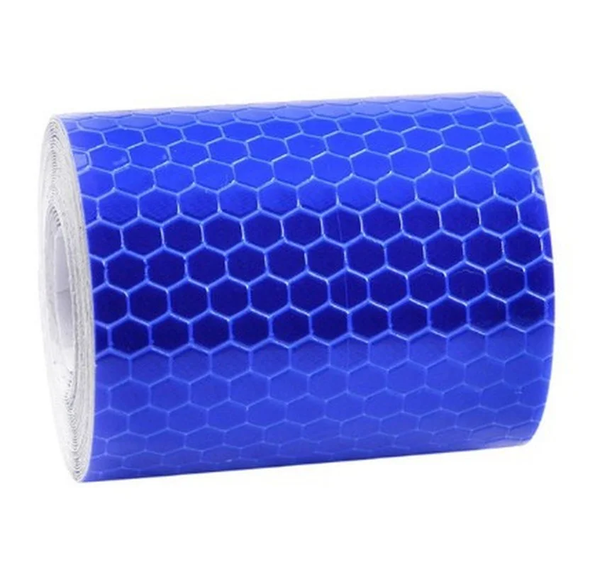Safety Mark Reflective Tape Sticker Car Styling Self Adhesive Warning Tape Automobiles Motorcycle Reflective Strip: Blue