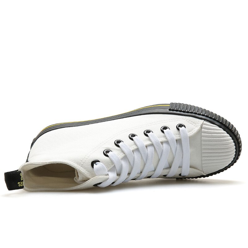 Våren herresko koreanske vill studenter canvas pustende trend tide sneaker høye lette sko generasjon