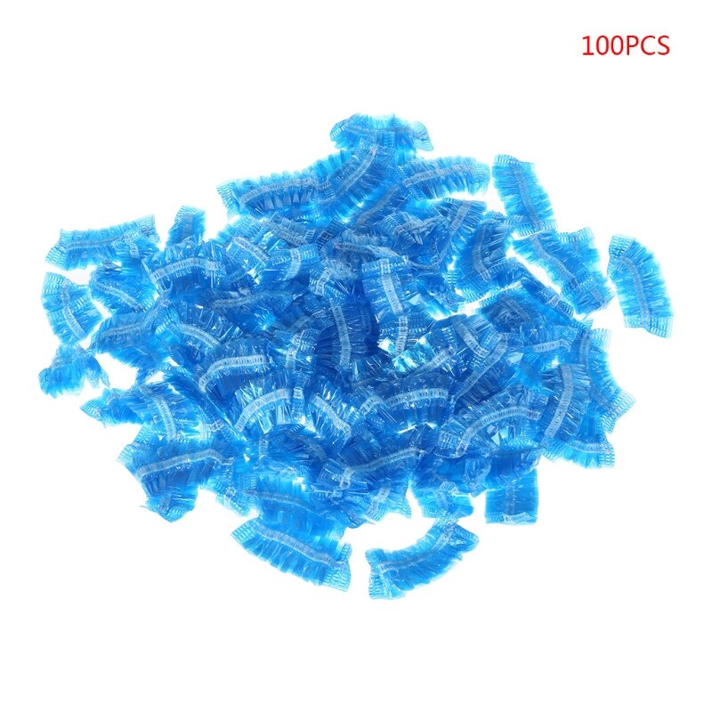 1 set van 100 stuks salon oorkapjes oorbescherming haarverf haarverf stylingtool: Blauw