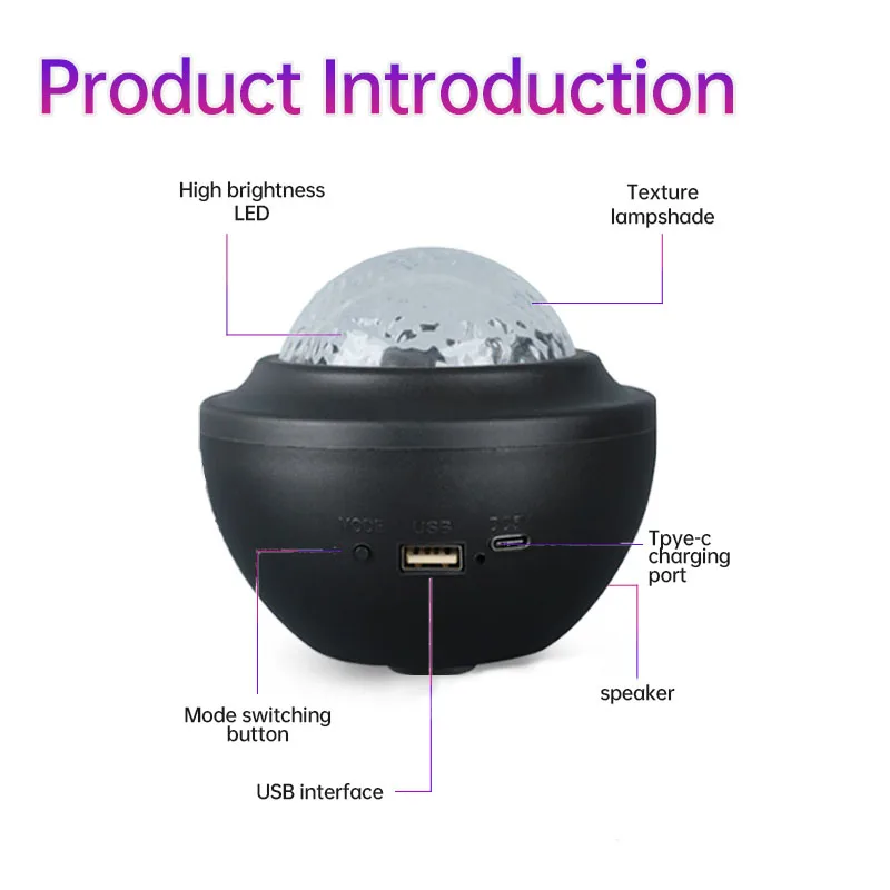LED Nordlichter Galaxy Projektor USB Aurora Sternenhimmel Lampe Bluetooth Lautsprecher Fernbedienung Rotierenden Raum Party Hochzeit Dekorationen