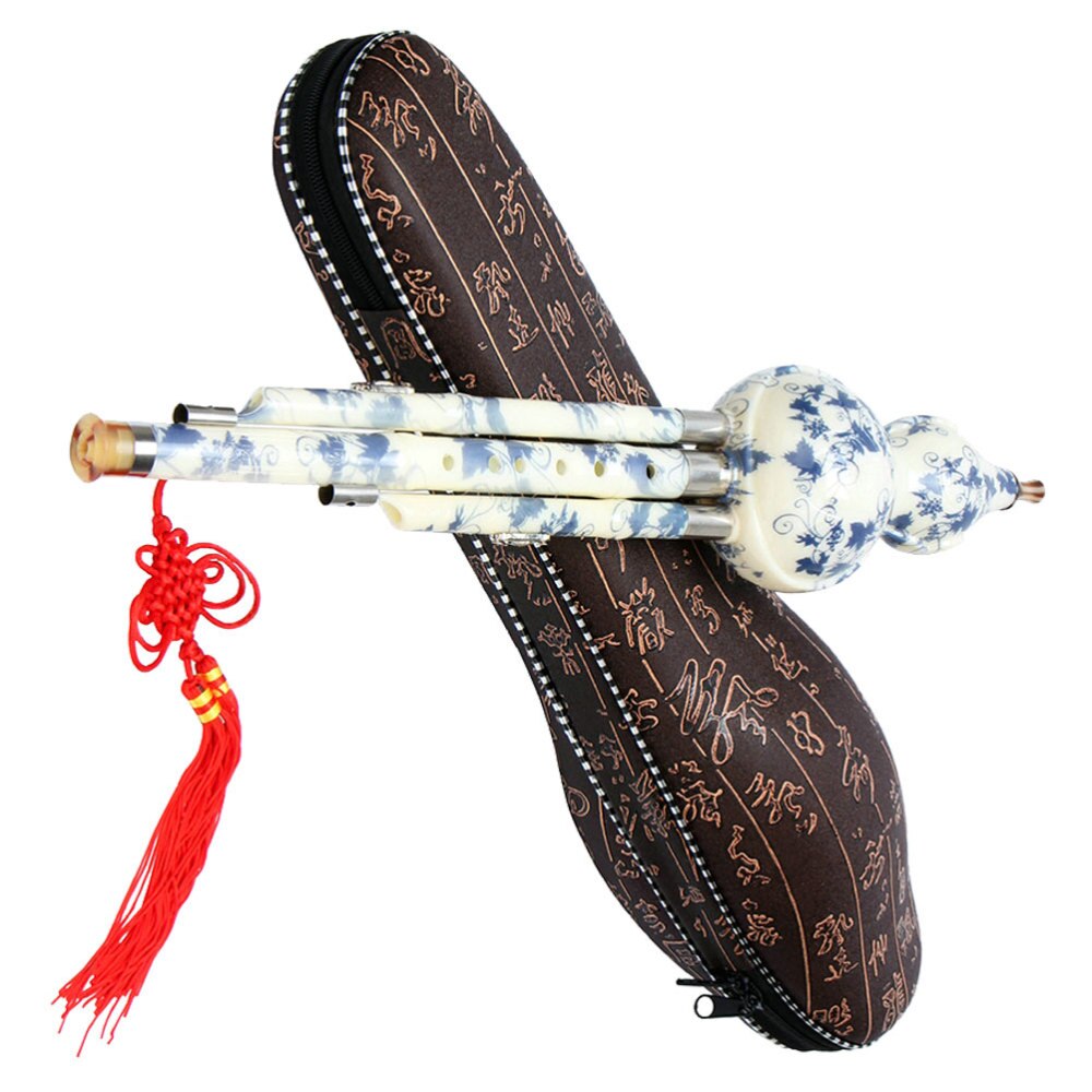 Kinesiskt instrument cucurbit flöjt etniskt musikinstrument