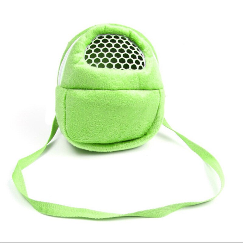 Hamster Pocket Hond Tas Hamster Rat Egel Chinchilla Fret Puppy Cat Pet Carrier Pelucia Slaap Opknoping Tas Voor Kleine honden: green / M