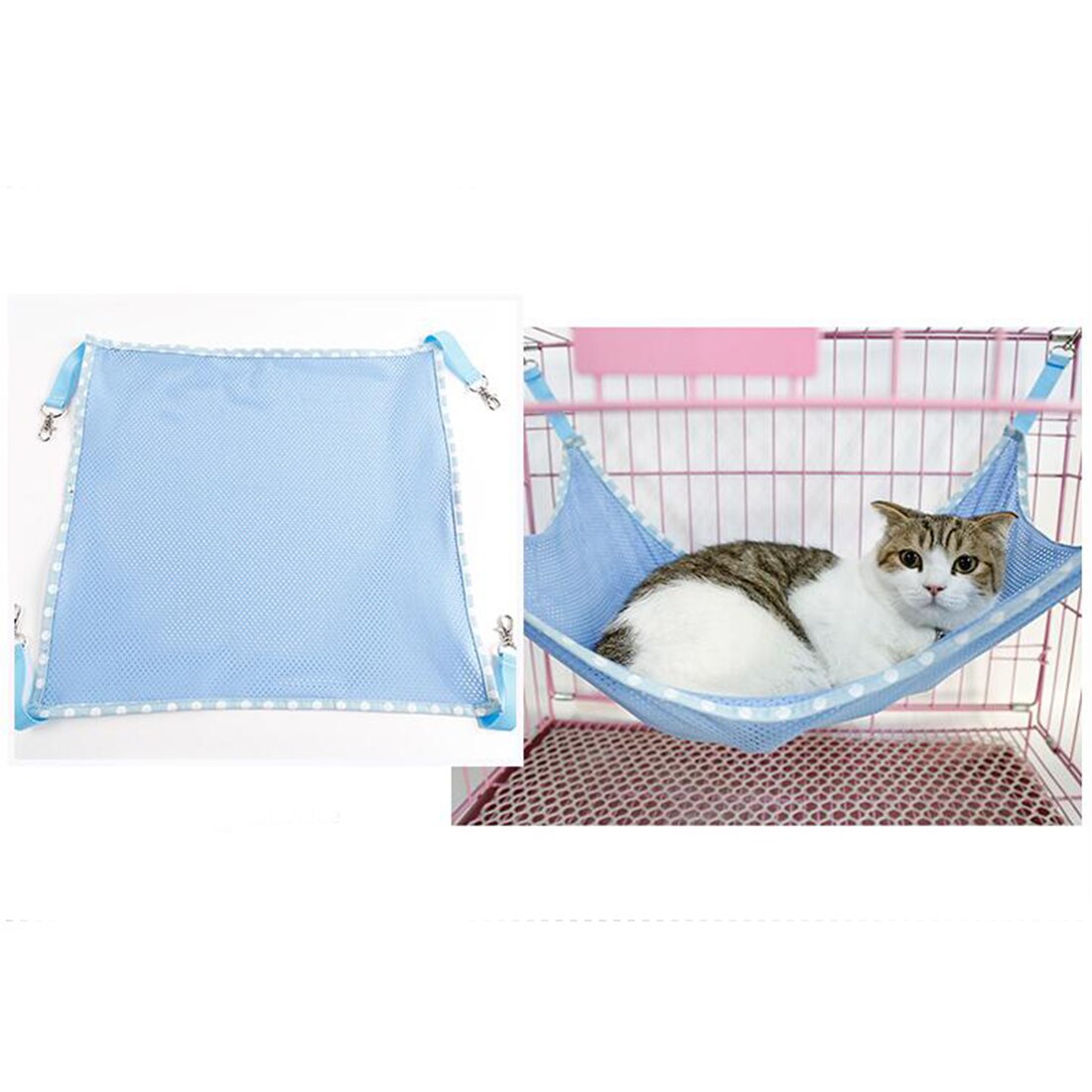 Cat Hammock Cat Climbing Frame Puppy Swing Flannel Mesh Cradle Pet Supplies