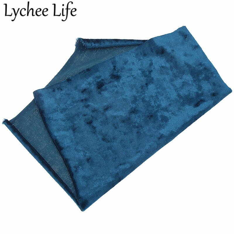 Lychee Life A4 Polyester Spandex Velvet Fabric 29x21cm Colorful Flexible Cloth Fabric DIY Handmade Sewing Accessories Supplies: 5