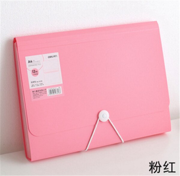 deli Newest A4 Paper File Folder Bag Premium Waterproof Business Book Office stationery Document folder Rectangle Office: Red