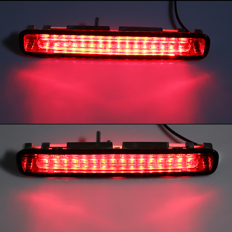 iJDM Car led 12V for Ford Mustang Super Bright 16-LED 3030 chips Third 3rd Brake Light For 2005 Ford Mustang red led