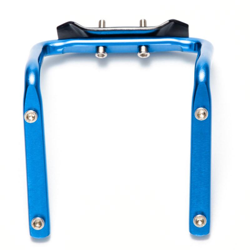 Vélo bouteille d'eau Cage VTT selle arrière Double porte-porte-bidon en aluminium siège support adaptateur équipement accessoires: Bleu
