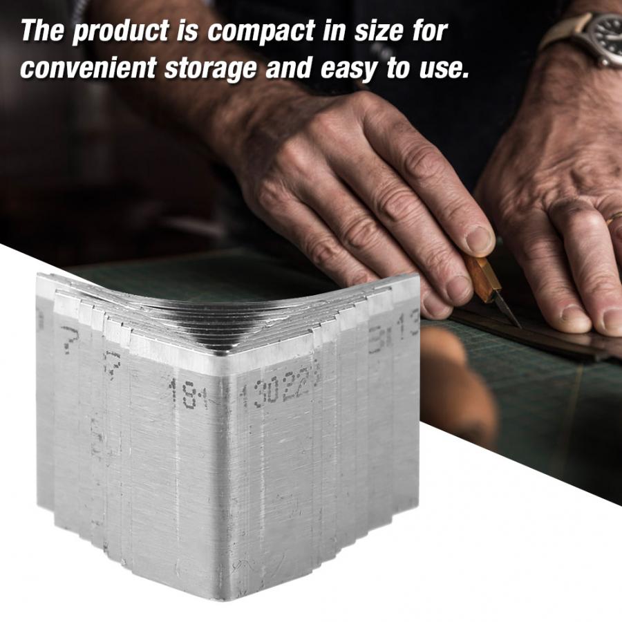 10pcs/box Leather Wallet Corner Edge Trimmer Handwork Leather Belt Corner Punch Cutter Leathercraft Tools Set