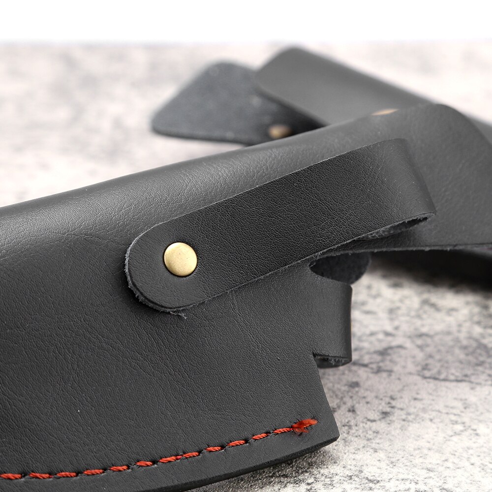 Leder Mantel für 5.5 &quot;6&quot; Zoll Boning Messer Serbisch voll Seetang schneiden Hackmesser Küchenmesser Mantel Abdeckung Messer schutzhülle