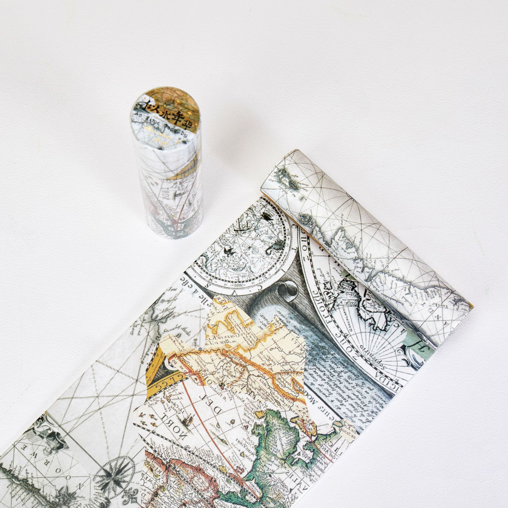 Writable Material Paper Scroll Vintage Frame Series Bullet Journal Scrapbooking Paper Base DIY Crafting Stationery Supplies: C