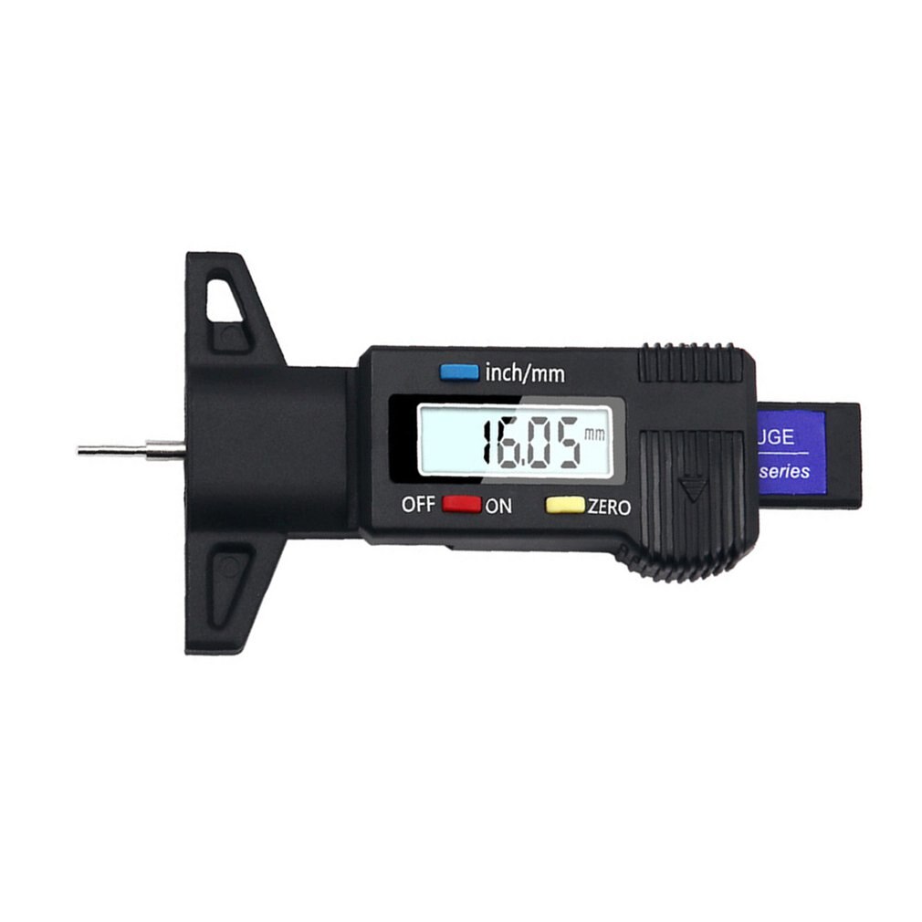 High-Precision Electronic Digital Display Tread Depth Gauge Tread Gauge Depth Vernier Caliper Gauge 0-25Mm
