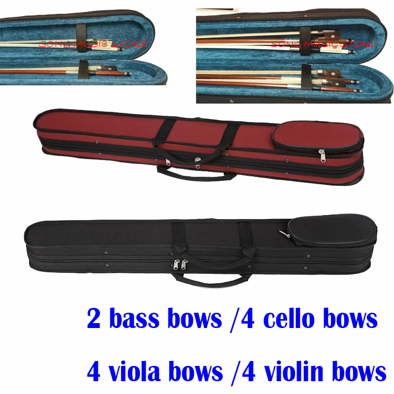 Twee Pack Boog Doos Strijkstok Doos Cello Boog Doos Bas Boog Doos Productie Hout + Canvas