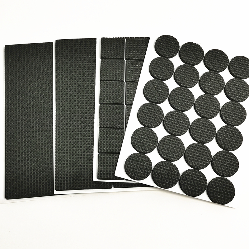 Self Adhesive Rubber Non-Slip Mat, Furniture Feet, Felt Chair Legs, Anti-Vibration Pad, Wood Floor Protectors