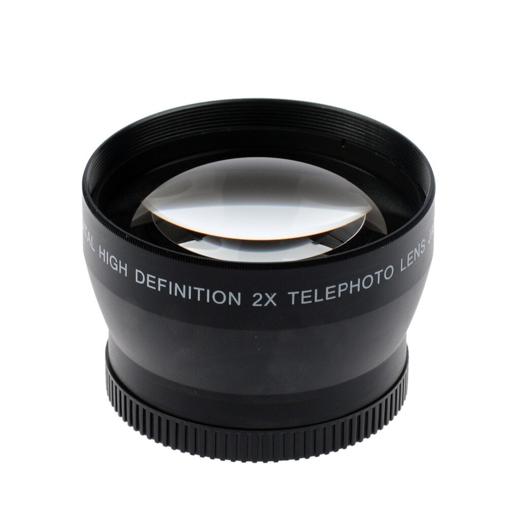 49mm 2x forstørrelse teleobjektiv til canon eos  m5 m6 m50 m10 m100 m200 kamera med 15-45mm objektiv
