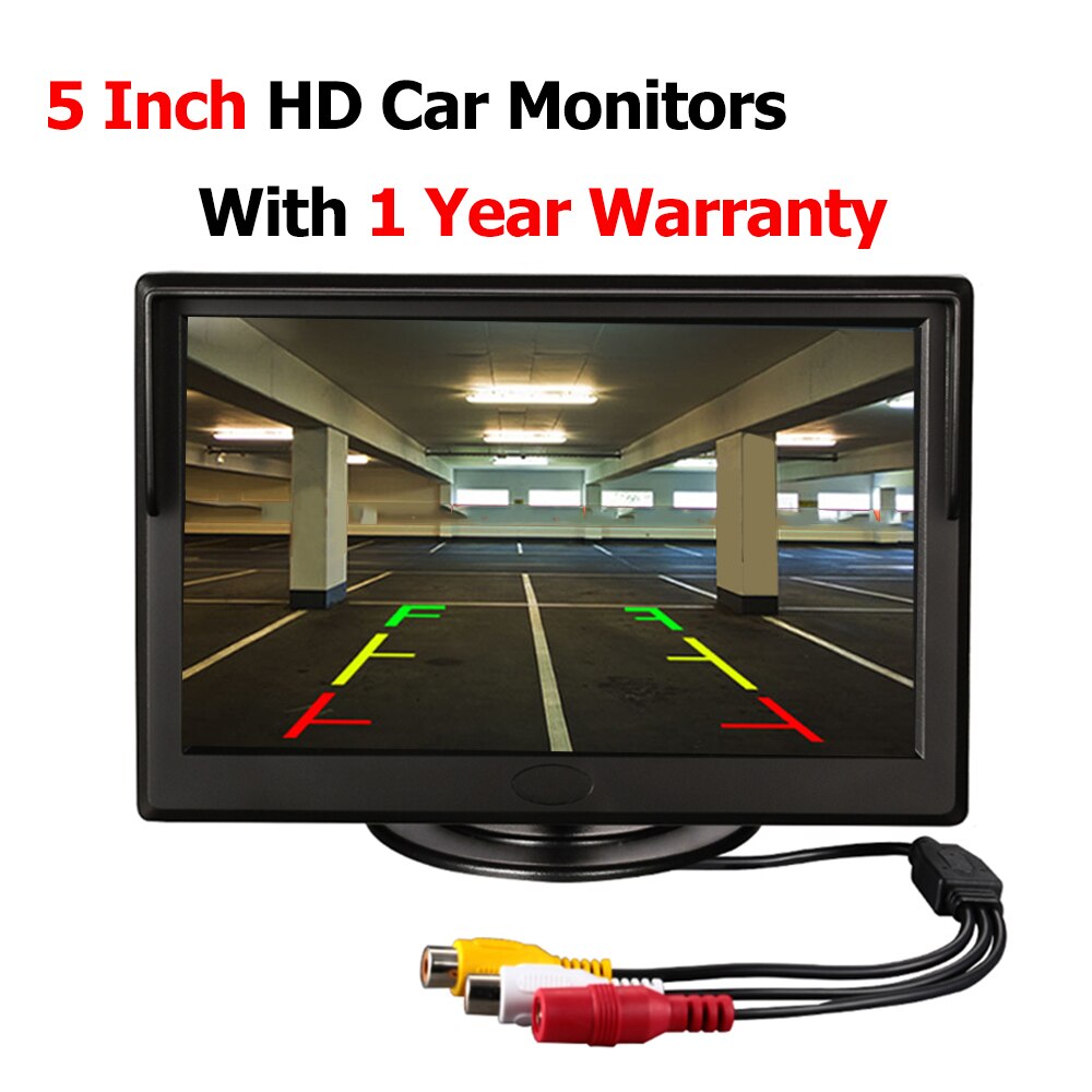 5 zoll Monitor HD Auto Rückfahr LCD TFT Digitalen Bildschirm 2 Weg Video Eingang Rückansicht Anzeige Parkplatz Monitor Für Sicherung Kamera