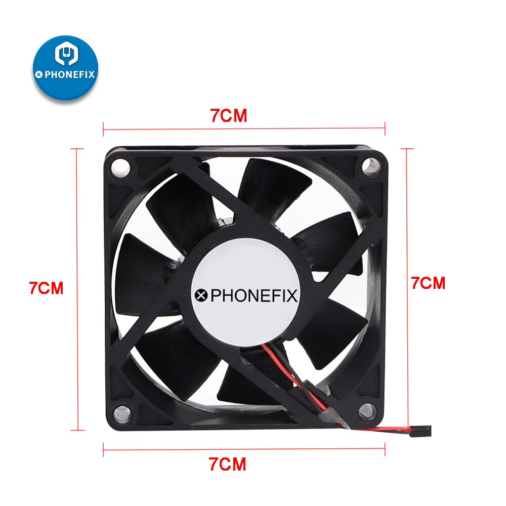 PHONEFIX 5V USB Smoking fume Extractor Fan 3CM 7CM USB Solder Smoke Fume Absorber For Mobile Phone Soldering Repair