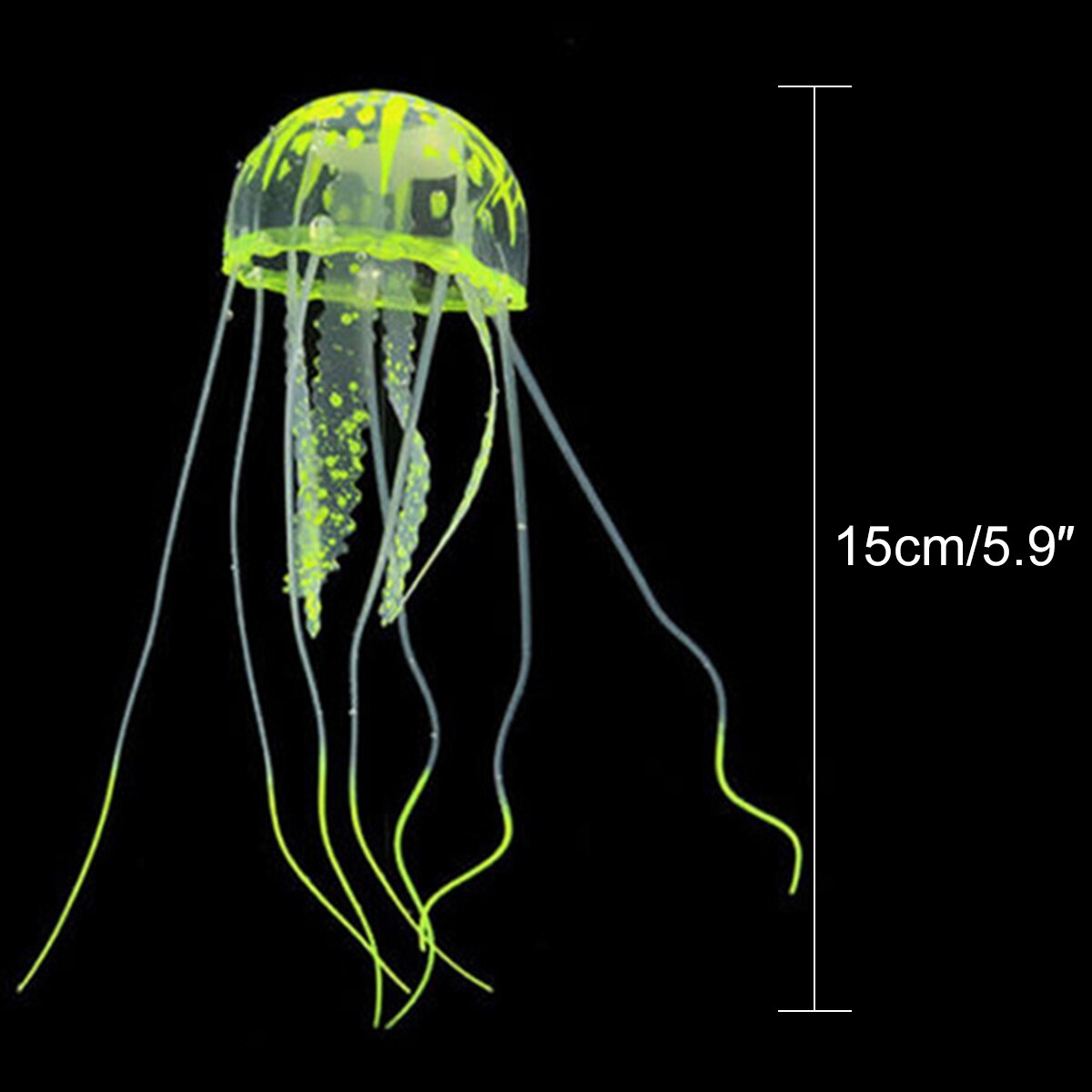 1PC Silicone Simulated Jellyfish Decoration Luminous Artificial Vivid Jellyfish Aquarium Decor Fish Tank Landscaping Ornaments