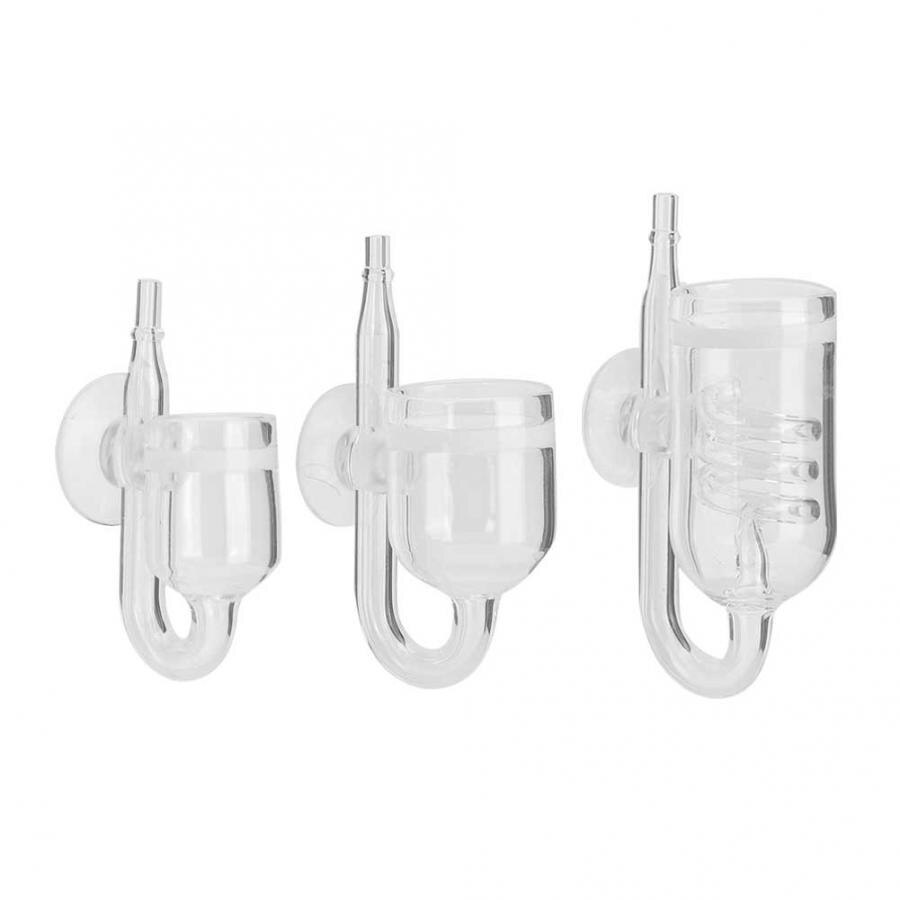 Aquarium Transparant Glas CO2 Raffinaderij Diffuser Met Zuignap Voor Fish Tank Plant Aquarium Accessoires CO2 Diffuser