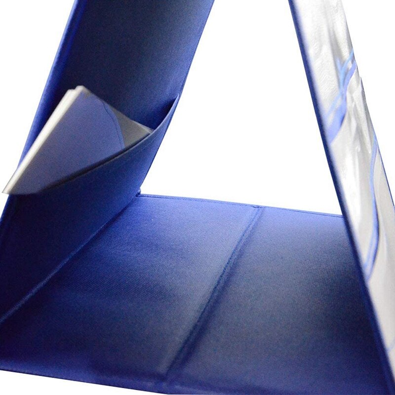 Desktop Pocket Chart Double-Sided and Self-Standing Mini Pocket Chart Stand for Individual or Small Group (43X 33cm)