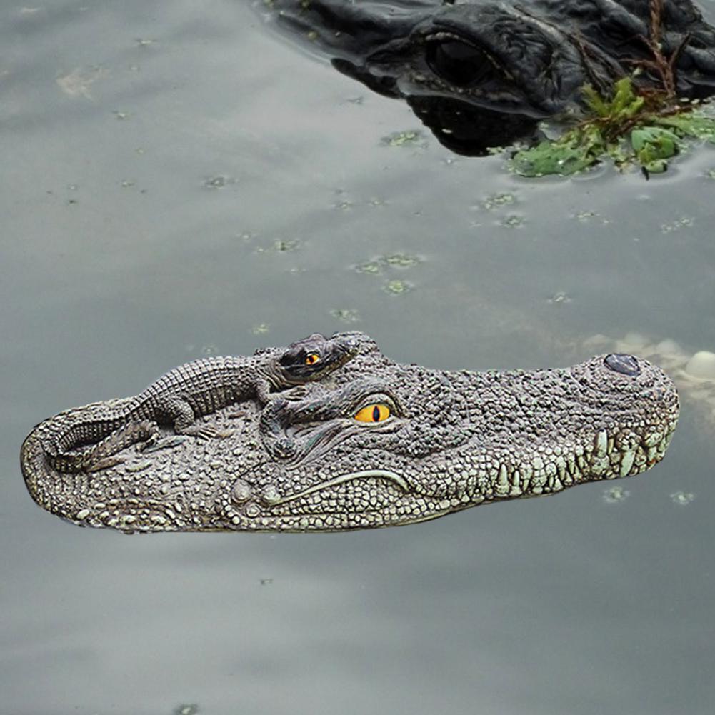 Crocodile Head Decoration Fish Pond Pool Floating Animal Decoration Courtyard Pool Decoration Crocodile Head Floating Decoration