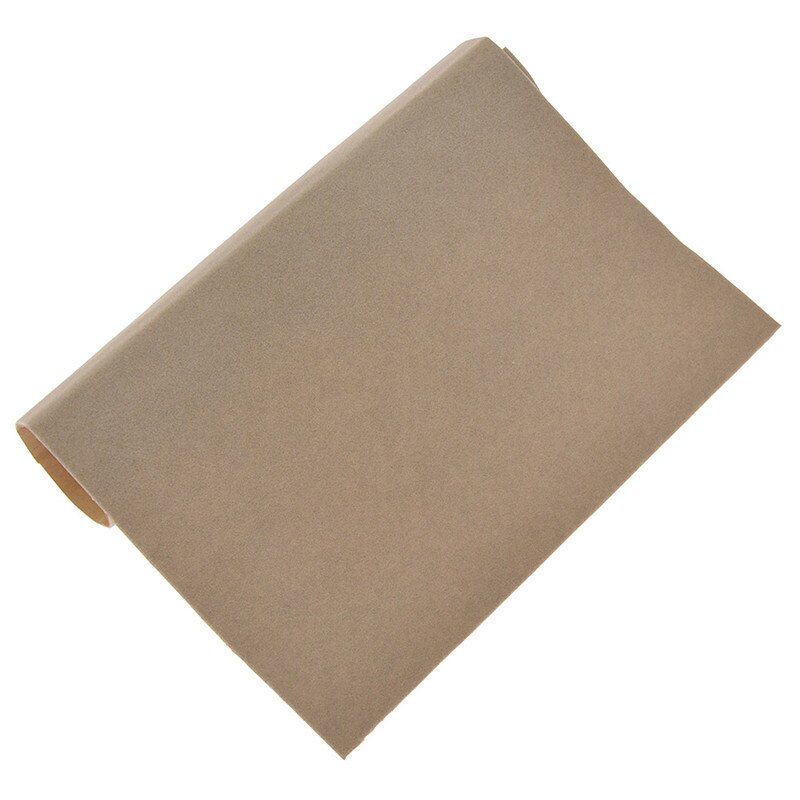 A4 adhésif velours flocage tissu couleur unie tissu pour vêtements chaussures sacs bricolage accessoires de couture à la main: Khaki